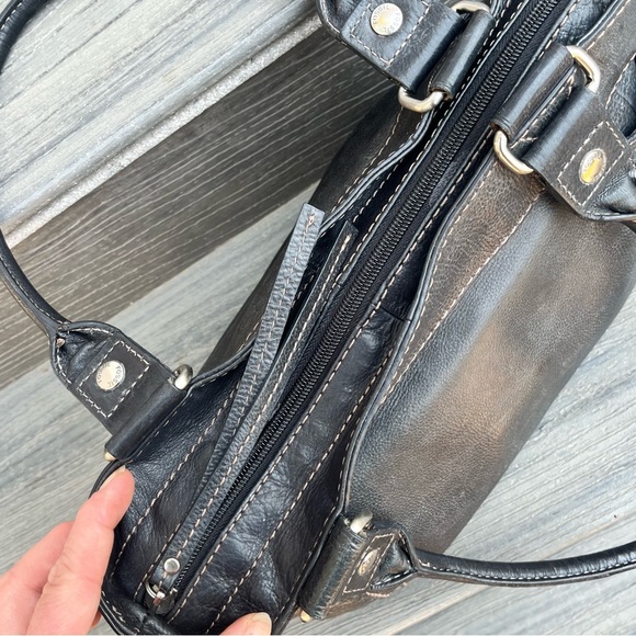 Fossil vintage black leather handbag - Picture 10 of 11